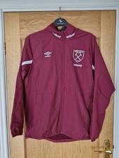 Mens West Ham Claret Windbreaker Coat  Training Jacket Umbro Size Medium 