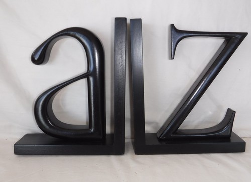 Bookends ikea jonaker wood - a-z,
