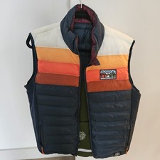 Victory Champ mens gilet cycling gilet medium thermal reversible 84 stripes