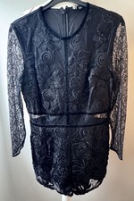 Black Lacey Long Sleeved Play