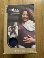 Close Caboo Baby Carrier Sling In Organic Cotton, Colour Blue