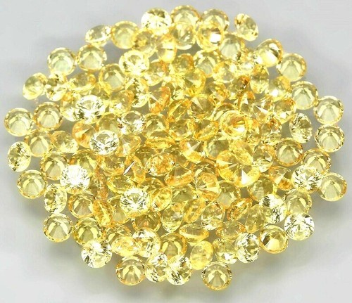 Natural yellow sapphire 10pcs - yellow,