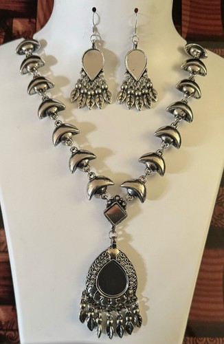 Asian silver oxidised ethnic - silver,
