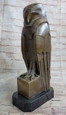 SUPERB ART DECO OWL, BRONZE