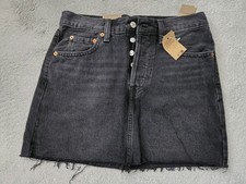 Levi's Women's Black Mini Denim Icon Skirt - W25" - New With Tags