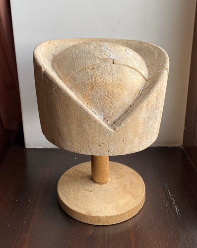 Vintage wooden millinery hat - wooden,