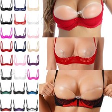 UK Women Floral Lace 1/4 Cup