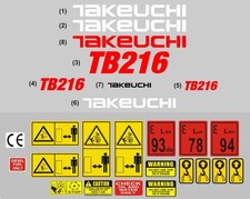 Decal Sticker set for Takeuchi