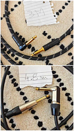 Guitar leads 10ft 18 - 2x,