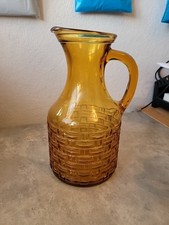 Vintage 1970s Amber Glass