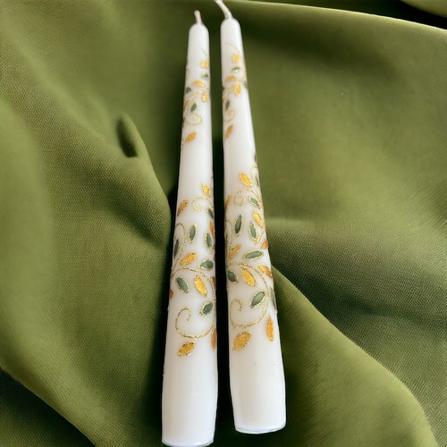 Pair elegant hand - of, painted