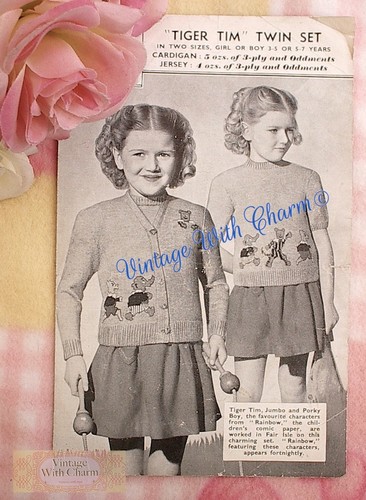 Vintage 1940s tiger tim - 1940s, twin