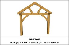 European Oak Porch Kits - 2.41m x 1.09m x 2.72m - (WHIT-48)