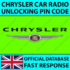 Chrysler radio unlocking - chrysler, pin