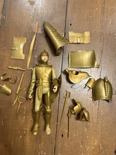 Vintage Marx Toys Sir Percival Gold Knight Action Figure and horse parts spares