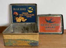 Vintage Blue Bird Toffee Tin -