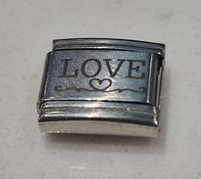 Love Charm Link 9mm Silver