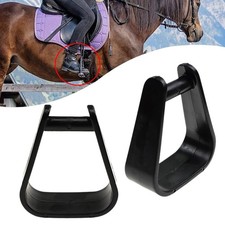 2Pcs Kids Stirrups Black High