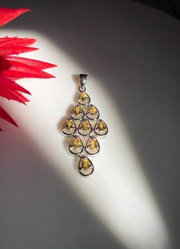 Natural citrine 3x5 pear - citrine, mm