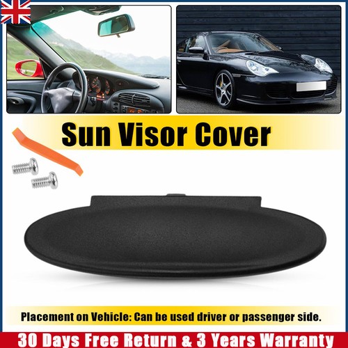Sun visor mirror cover black - sun,