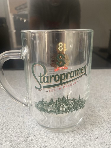 Staropramen glass pint - staropramen,