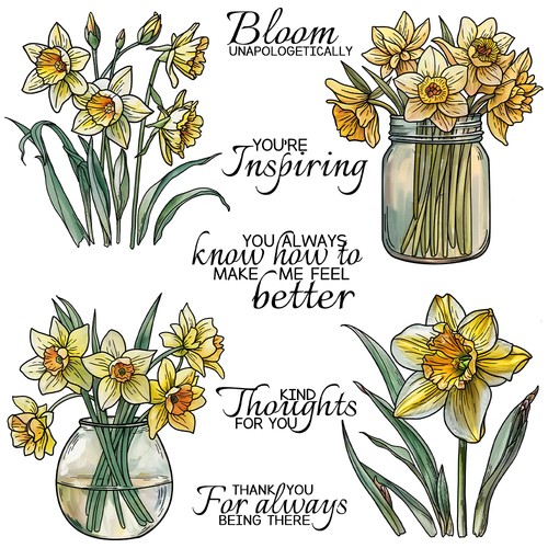Daffodils flowers vase kind - daffodils,