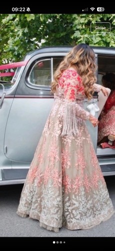 Stunning gown with - with, tassles