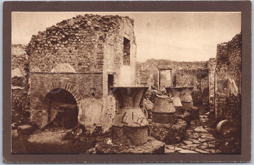 Pompeii vintage postcard - pompeii,