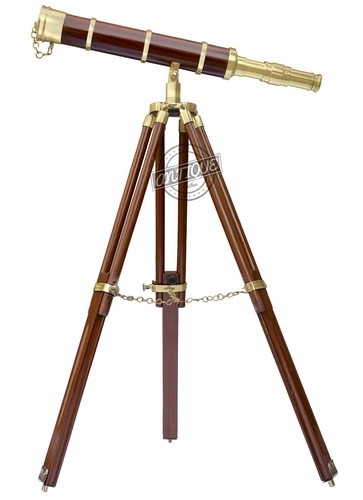 Vintage marine telescope with - marine,