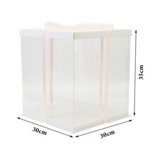 Large Clear PVC Gift Boxes Present Packaging Transparent Box Wedding Favors UK
