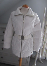 Timberland Womens White Duck Down Puffer Jacket Coat Size M 10 -12