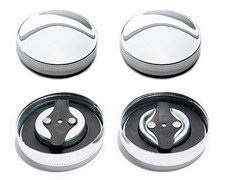 2x Chrome Bayonet Fuel Cap for
