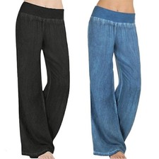 Womens Elastic Waist Casual