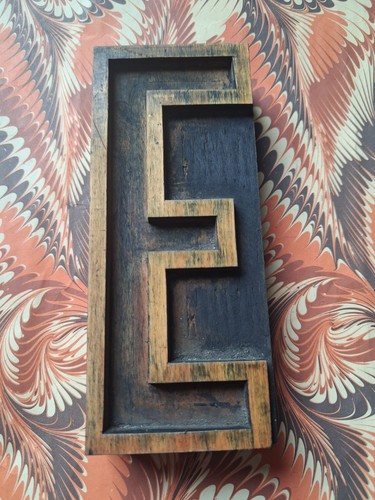 Large wooden letterpress - large,