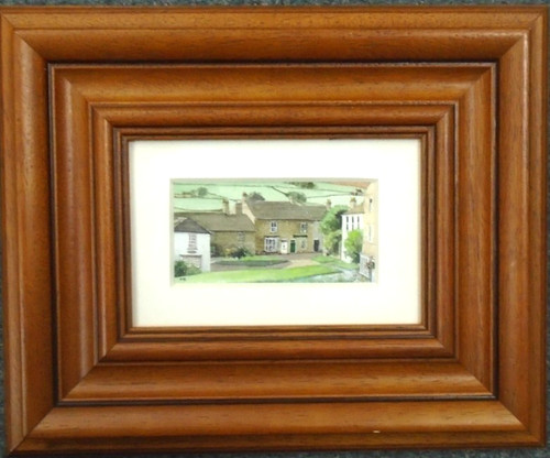 Framed watercolour yorkshire - watercolour,