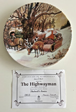 Thelwell's Ponies Highwayman Collectors Plate- Danbury Mint-COA-1975-No 2813