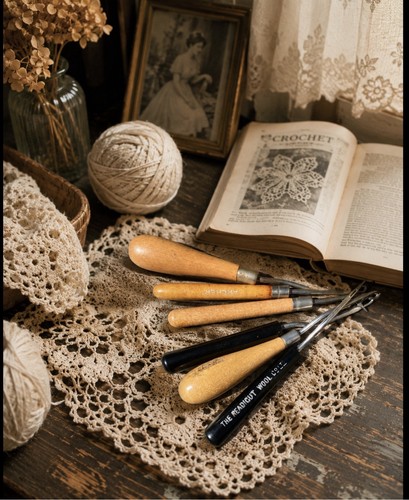 Job lot vintage crochet hook - job,