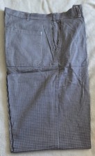 Catering Chef blue and white checkered Trousers 88cm 34 1/2 inches W32T