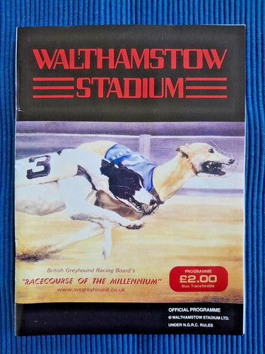 Programme greyhound racing - programme,