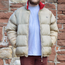 Vintage 90s Eisenegger Klassiker beige puffer jacket/gilet. Zip-off sleeves. XL