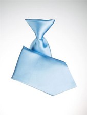 Boys Baby Blue Elasticated Tie, Baby Boys Blue Tie, Boys Formal Ties