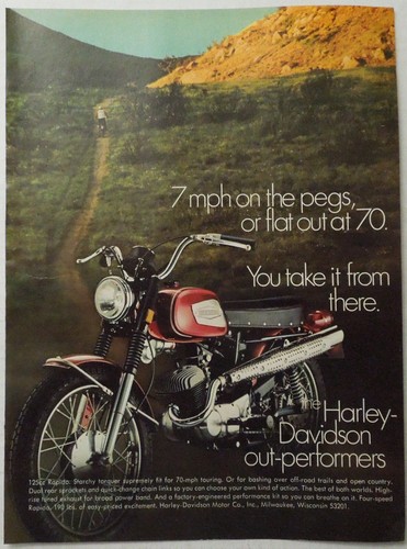1970 harley davidson 125cc - harley,