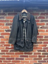 Barbour Gamefair Vintage Green Wax Jacket Large C42 1990s