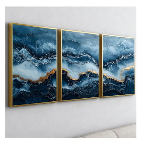 Set navy blue gold - &,