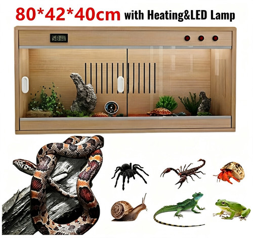 80x40x42cm wooden reptile - 80x40x42cm,