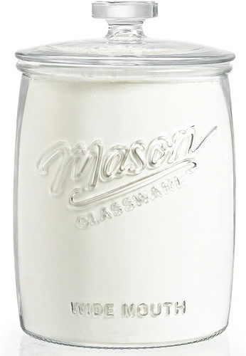 Gallon glass cookie jar with - gallon,