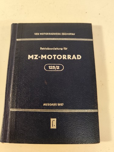 Motorcycle operating manual - mz,