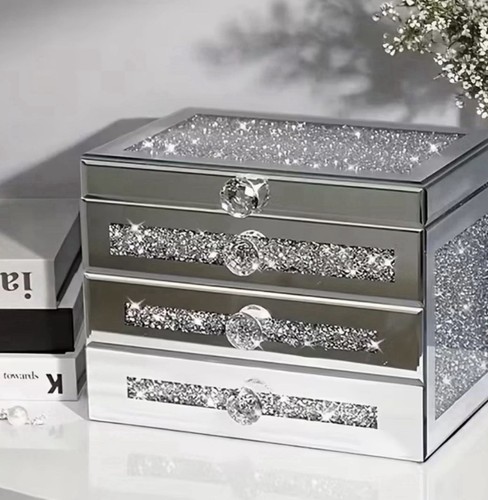 Glass jewellery box - glass,