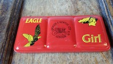 1950'S VINTAGE WINSOR & NEWTON WATERCOLOUR METAL PAINTBOX - EAGLE / GIRL COMICS