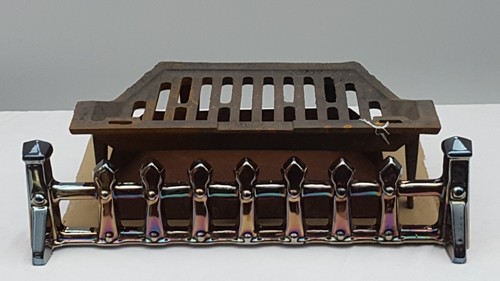 Cast iron fire grate with - cast, ash